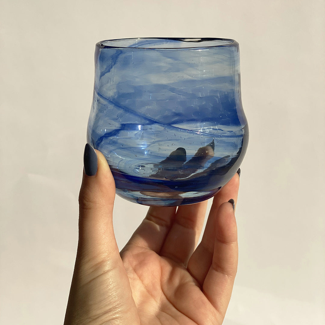Introducing our eco-friendly Bubble Cups, handcrafted with care in Lebanon using recycled glass. Each cup is a testament to sustainable elegance, where environmental consciousness meets artistic craftsmanship.