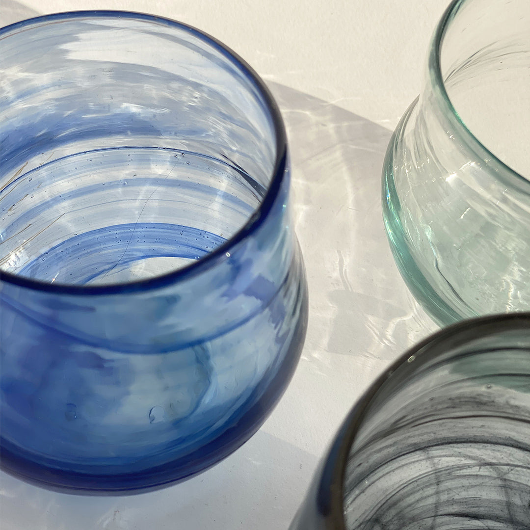 Introducing our eco-friendly Bubble Cups, handcrafted with care in Lebanon using recycled glass. Each cup is a testament to sustainable elegance, where environmental consciousness meets artistic craftsmanship.