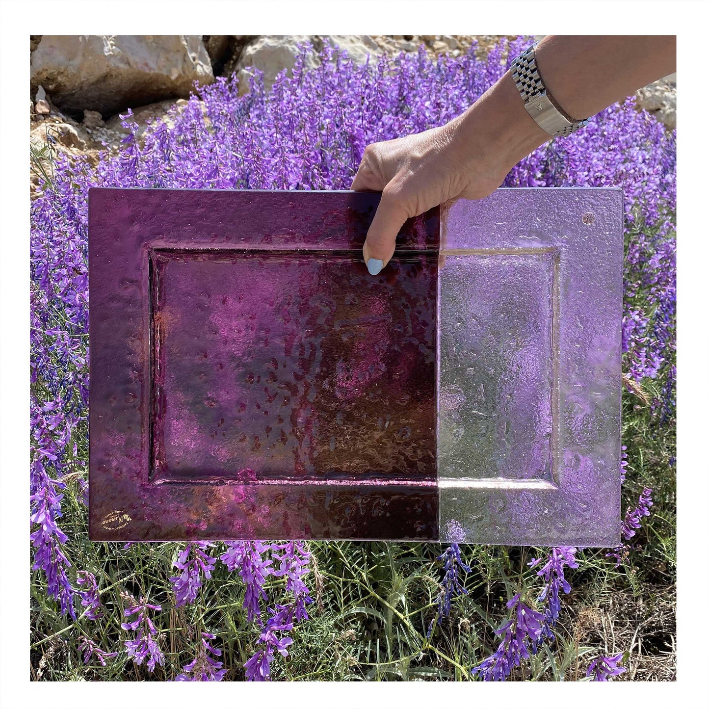 Deep Purple Candy Tray - Murano Edition