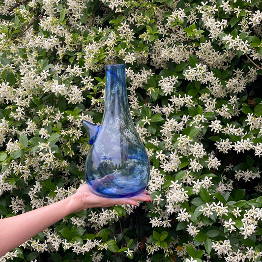 Introducing our modernized Ibrik – a fusion of Lebanese tradition and contemporary design. This versatile piece pays homage to the rich cultural heritage of Lebanon while seamlessly integrating into the modern lifestyle. Crafted with precision, it serves as a unique vase or liquid jug, adding an eclectic touch to your space.