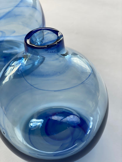 Recycled Belly Vase - Blue