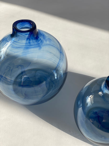 Recycled Belly Vase - Blue