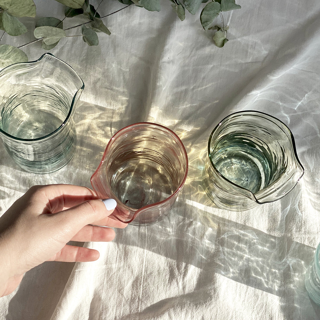 Introducing our innovative Lip Cup, thoughtfully crafted in Lebanon from recycled glass. Experience the perfect blend of style and comfort as each cup comes equipped with a uniquely designed handle for a cozy and ergonomic grip.