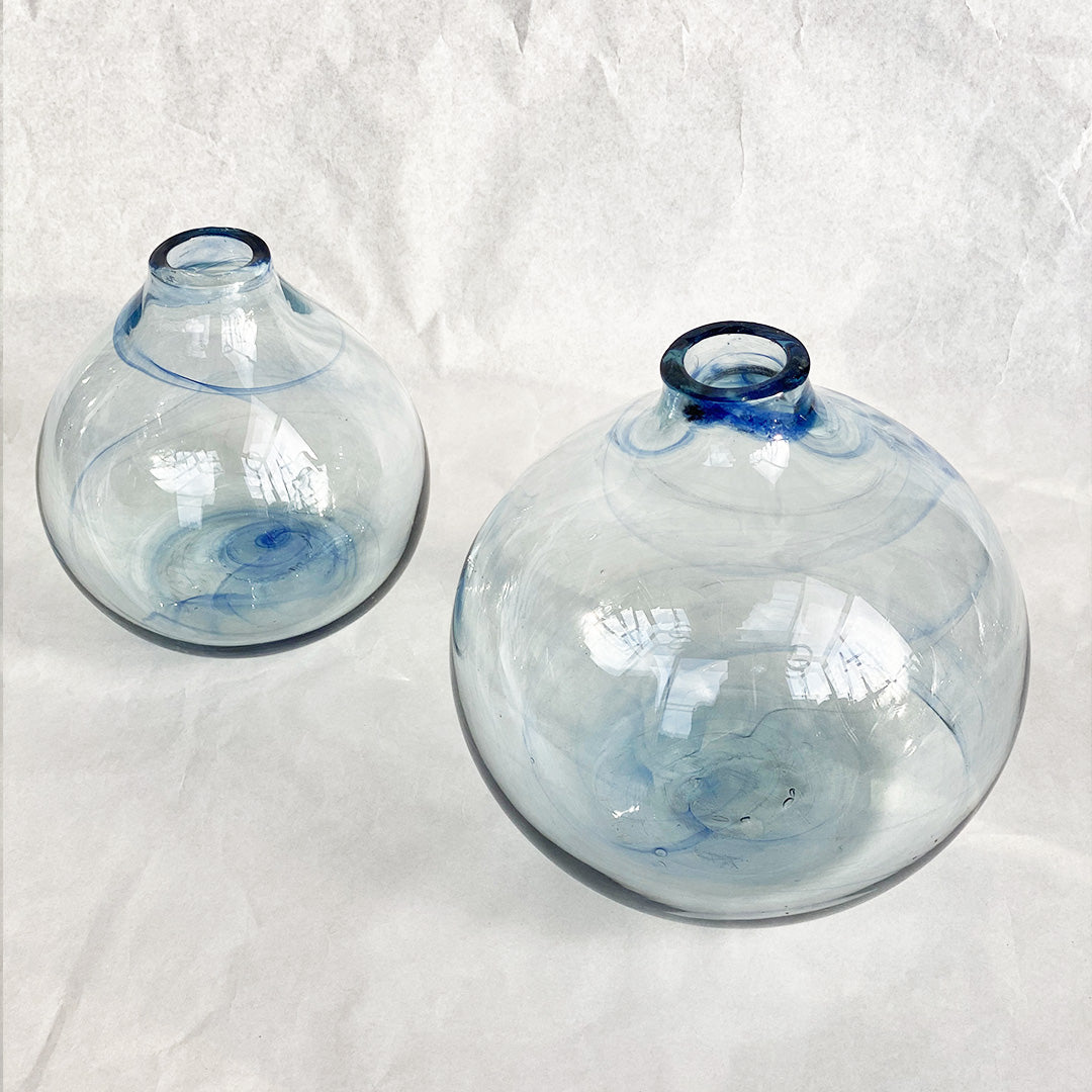 Recycled Belly Vase - Blue