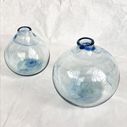 Recycled Belly Vase - Blue